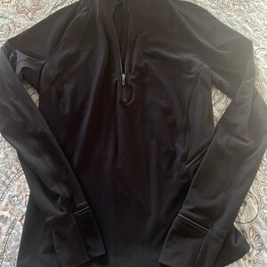 Lululemon Black 1/2 Zip-Up Jacket pullover.